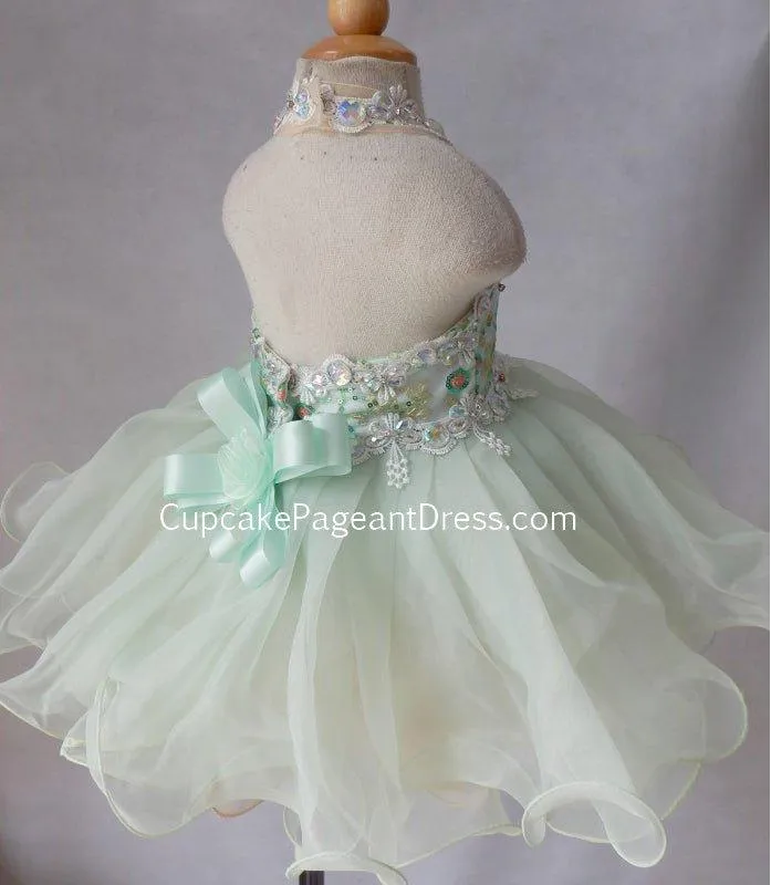 Toddler/Baby Girl/Little Girls Sequins Baby Doll Pageant Dress