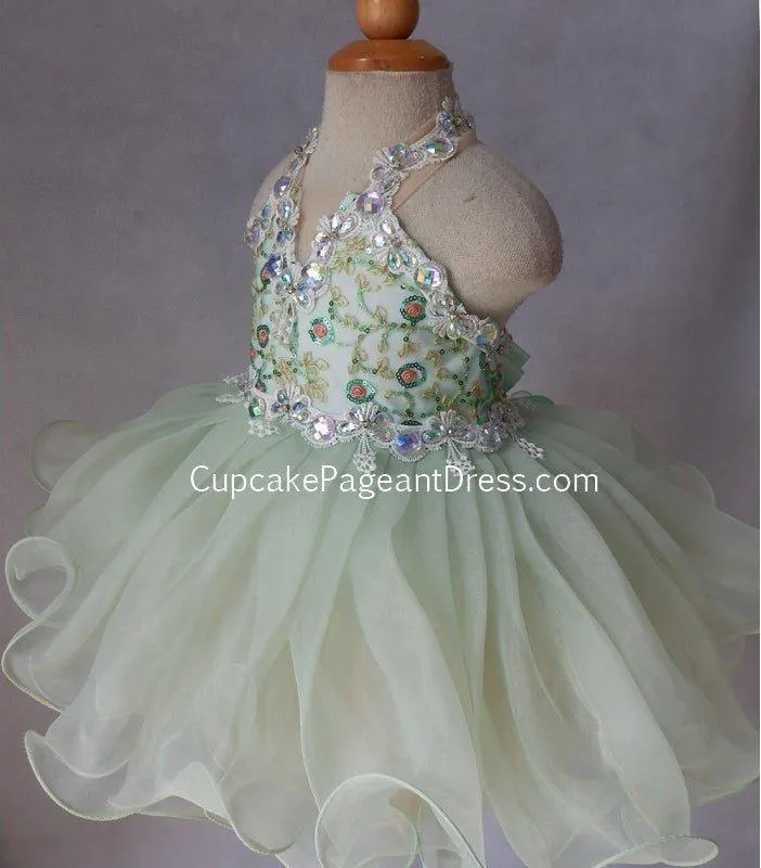 Toddler/Baby Girl/Little Girls Sequins Baby Doll Pageant Dress