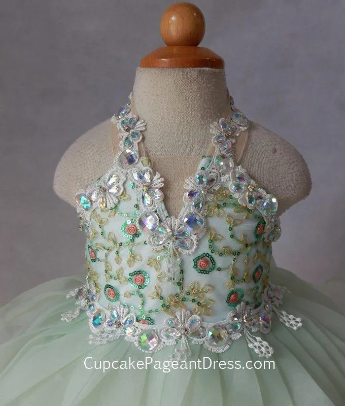 Toddler/Baby Girl/Little Girls Sequins Baby Doll Pageant Dress