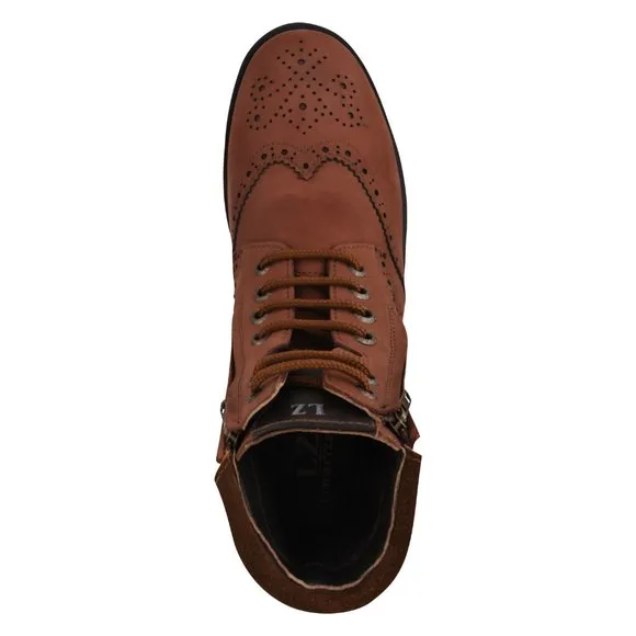 Tom Men's Brown Leather Ankle Length Boots