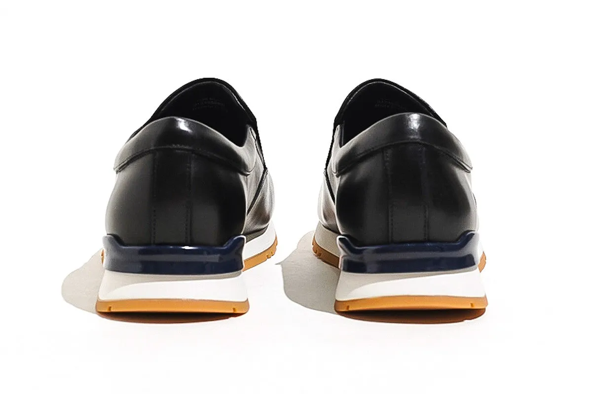 Tor Black Slip On Sneakers