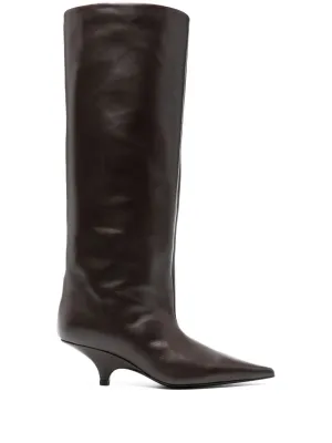 TOTEME 55mm The Wedge-Heel boots