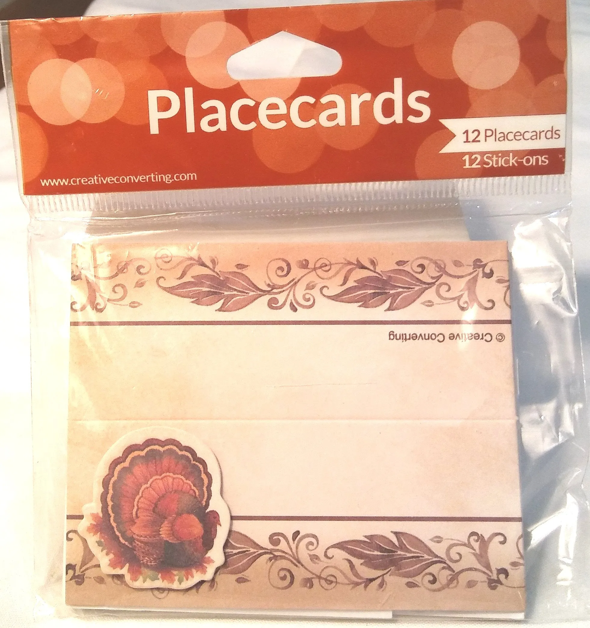 TRADITIONAL FEAST THANKSGIVING PLACE CARDS