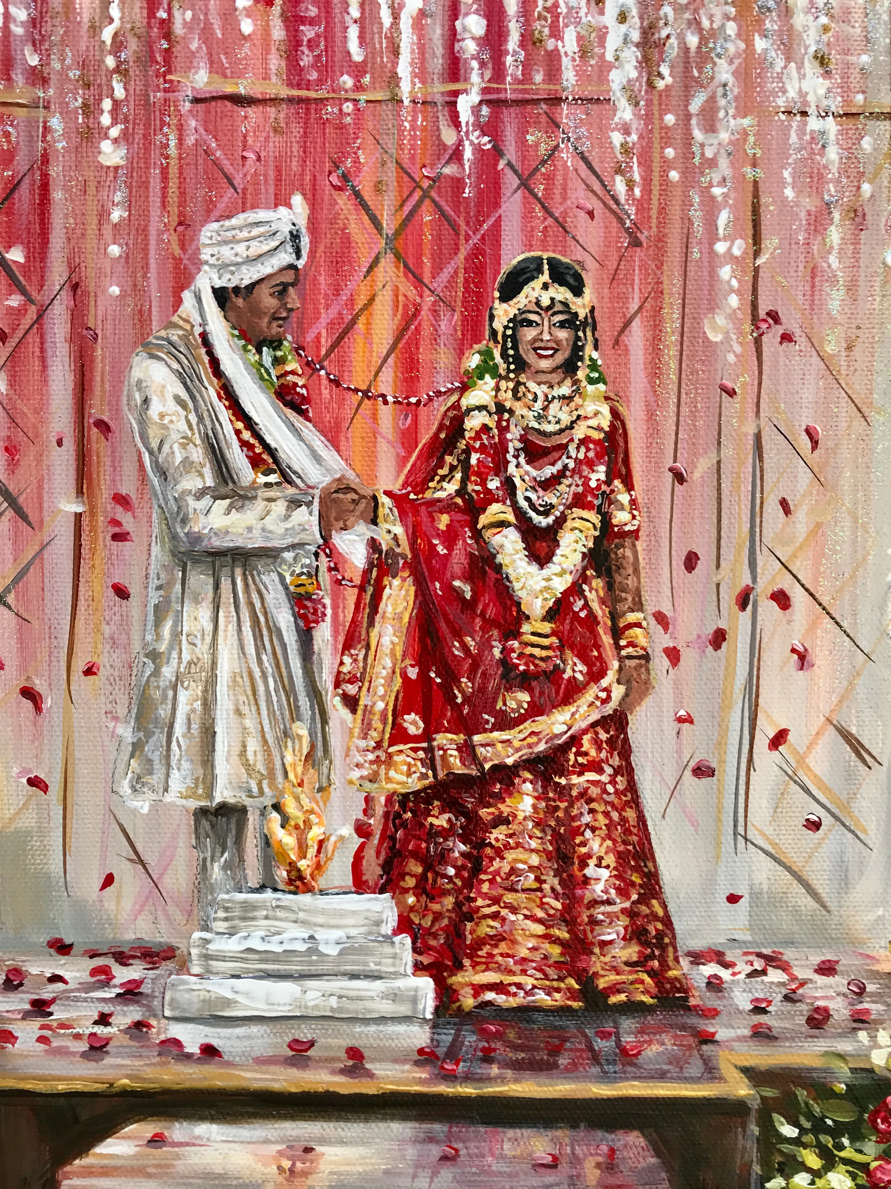 Traditional Indian Wedding in Smokies Live Event Painter 2022