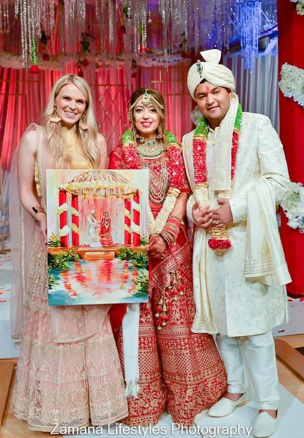 Traditional Indian Wedding in Smokies Live Event Painter 2022