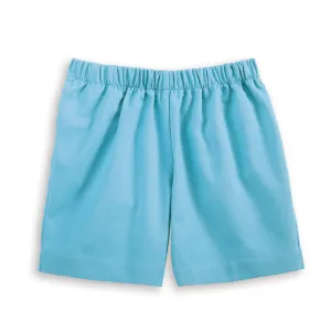 Twill Boy's Play Short -- Peacock