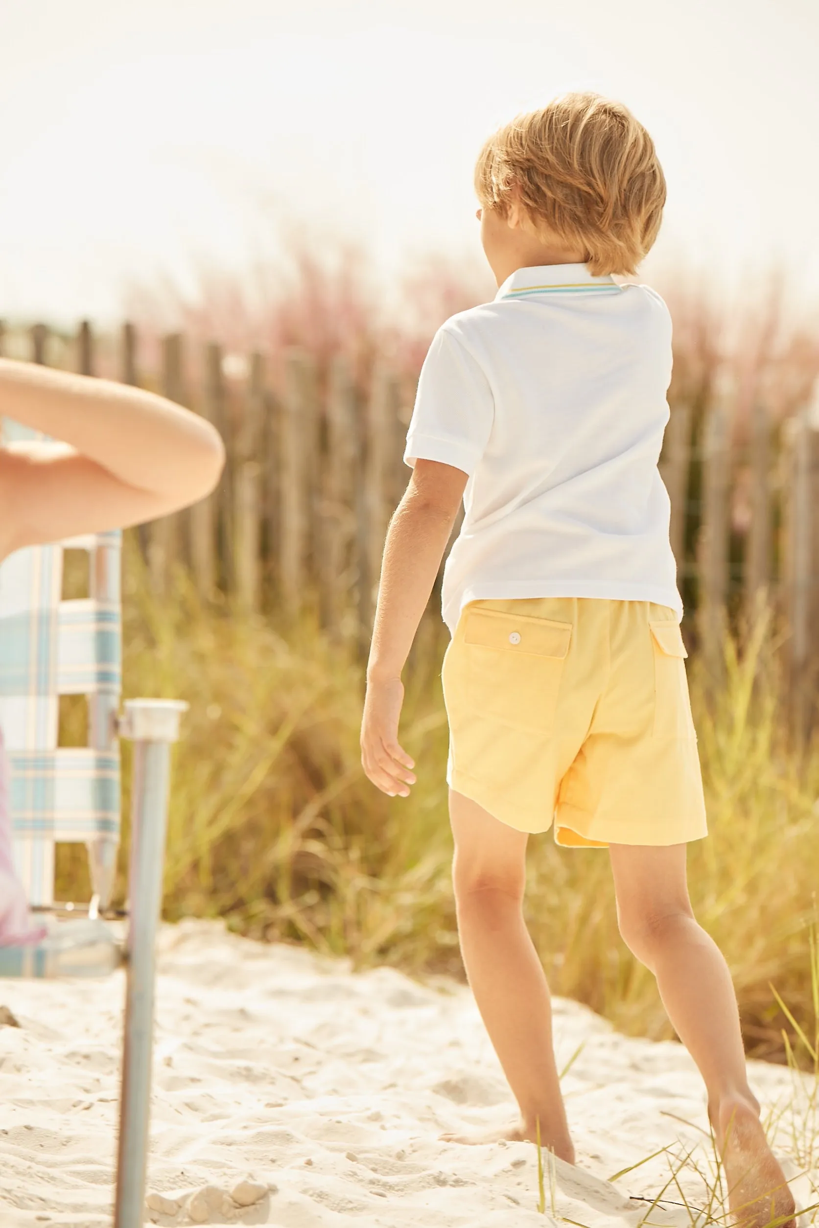 Twill Boy's Play Short -- Yellow