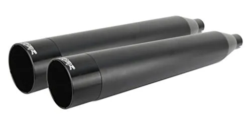 Two Brothers Racing 005-4560499D-B Black with Black Tip Dual Slip-Ons for 2017-Newer Harley-Davidson M8 Touring Models