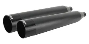 Two Brothers Racing 005-4560499D-B Black with Black Tip Dual Slip-Ons for 2017-Newer Harley-Davidson M8 Touring Models