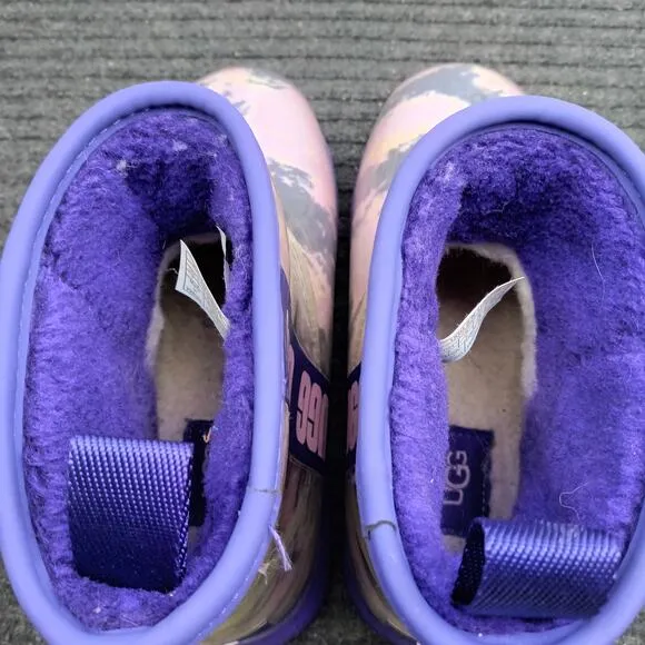 UGG Classic Clear Marble Women Mini Boot Purple