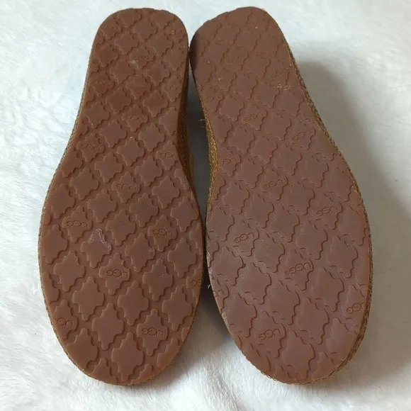 UGG. Selera style slip ons. Shearling padded heel.