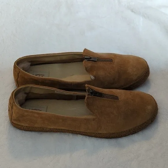UGG. Selera style slip ons. Shearling padded heel.