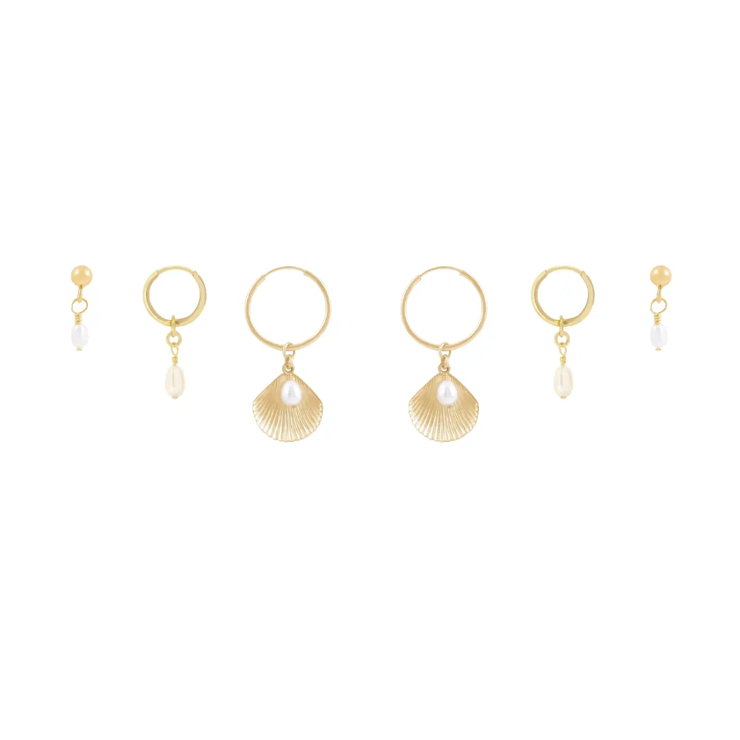 Ula Earring Bundle  - Gold