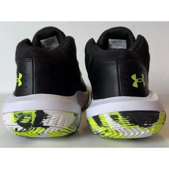 Under Armour Youth Size 6.5Y Jet  21 Black/White/Lime Surge 3024794-009 Shoes