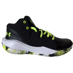 Under Armour Youth Size 6.5Y Jet  21 Black/White/Lime Surge 3024794-009 Shoes