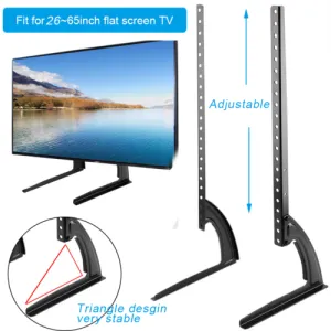 Universal 26-65" TV Mount Bracket FLAT TV LCD Screen Table Stand Adjustable Base