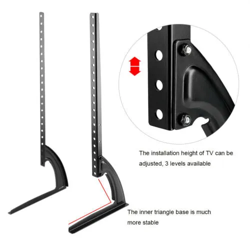 Universal 26-65" TV Mount Bracket FLAT TV LCD Screen Table Stand Adjustable Base
