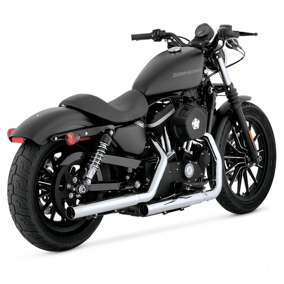 V16819 CHROME STRAIGHTSHOTS SLIP-ON MUFFLERS FOR 04-13 SPORTSTER XL