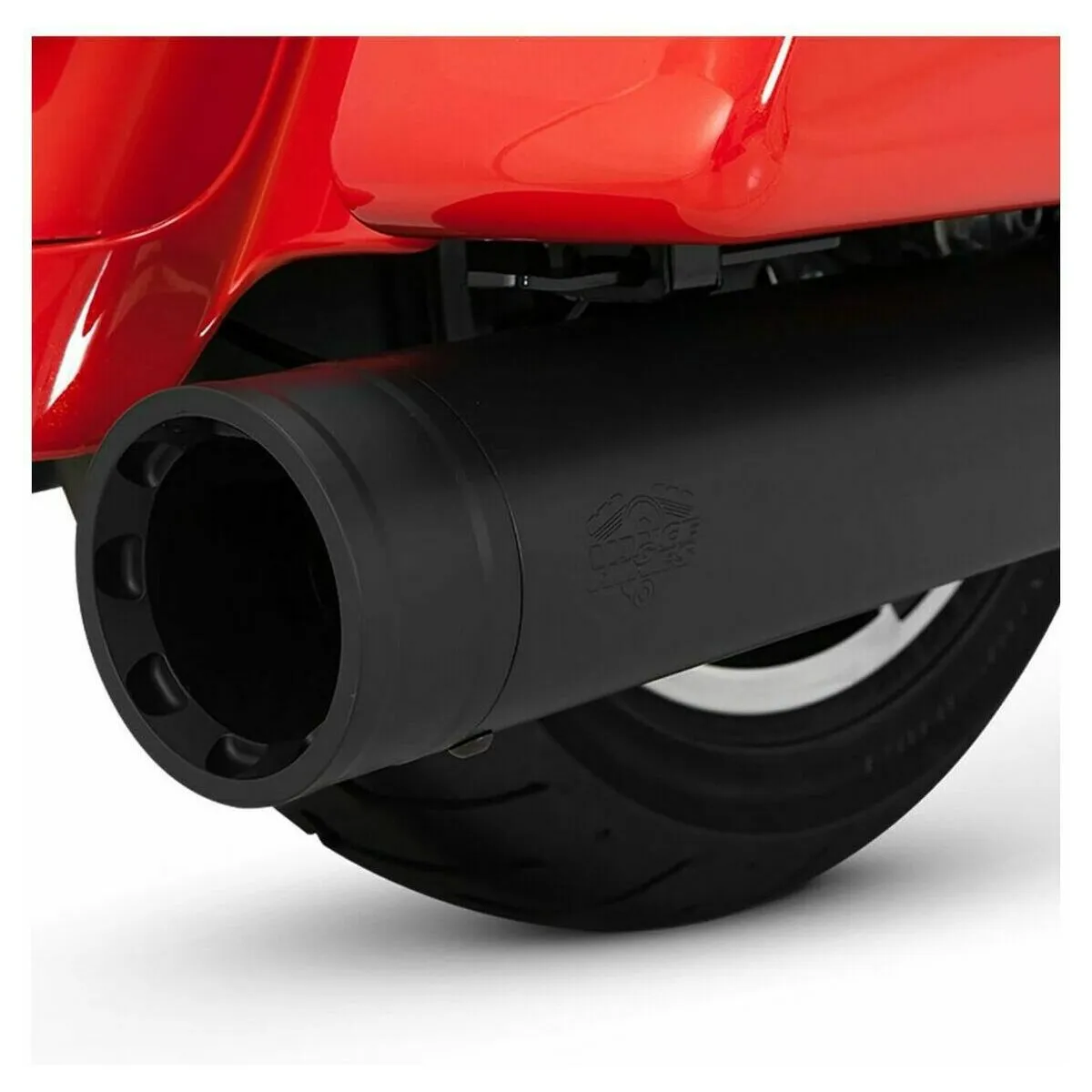 V46654 BLACK 4.5" OVERSIZED 450 SLIP-ON MUFFLERS FOR 17-20 TOURING