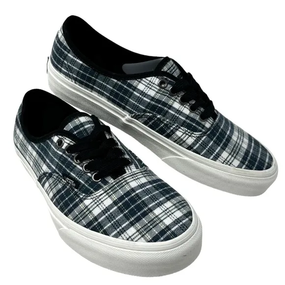 VANS Authentic Shoes Women's Size Skate Sneakers Canvas Plaid Multi VN0009PVBMB