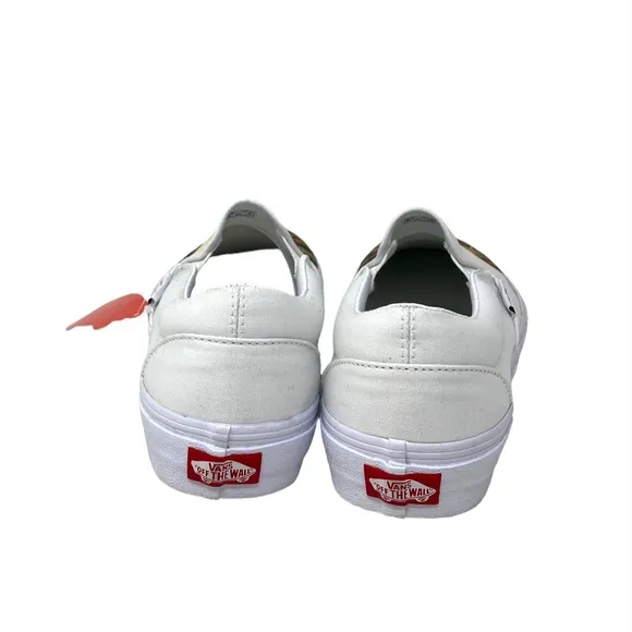 VANS Classic Slip On Shoes Low Top White Men’s Canvas Sneakers Skate VN000XG8AZQ