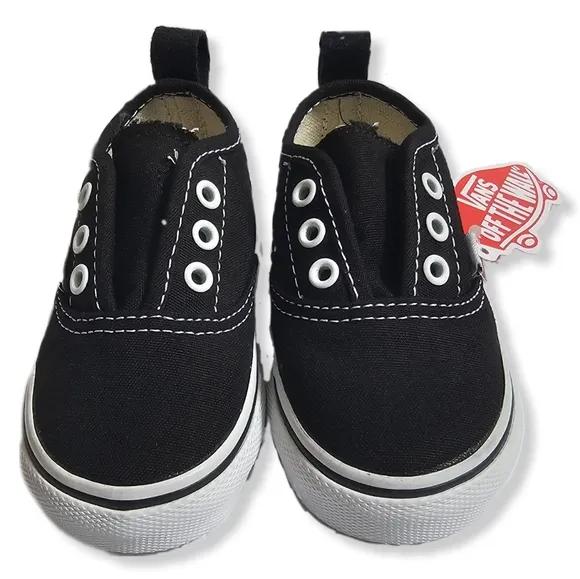 VANS Era &quot;Check iFoxing&quot; (Black) Slip on Velvro Toddler Shoes Size 4.5   4004