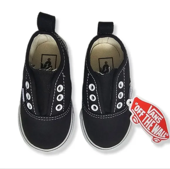 VANS Era &quot;Check iFoxing&quot; (Black) Slip on Velvro Toddler Shoes Size 4.5   4004