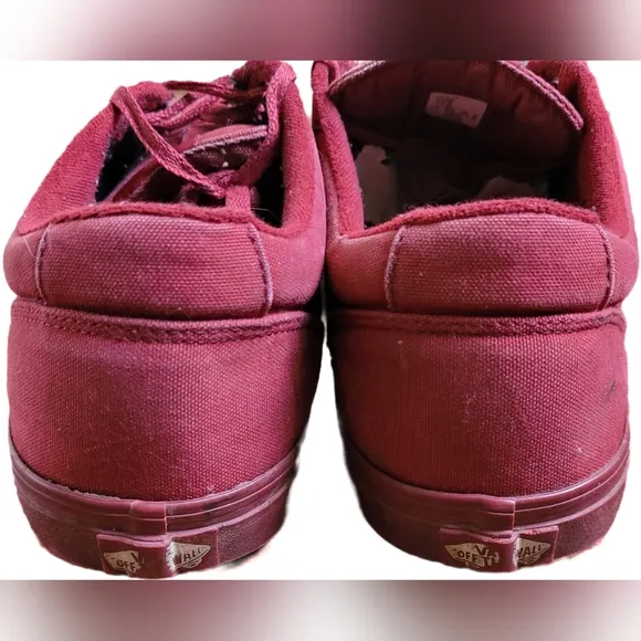 Vans Men's Era Gold Port Royale Red Low Top Sneakers - Size 13 - GUC