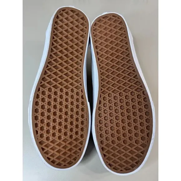 Vans Men’s Old Skool Shoe Size 8.5 White Black New w/o Box Skate Outdoor Custom