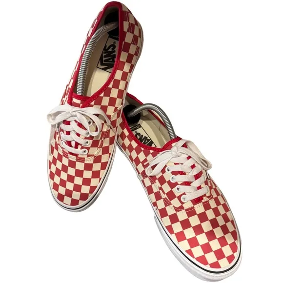 Vans Men's Red Checkered Shoe
