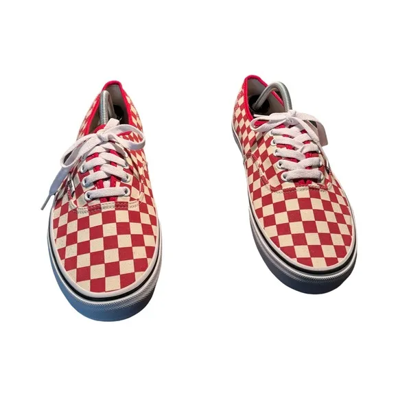 Vans Men's Red Checkered Shoe