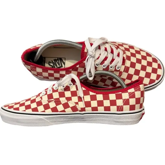 Vans Men's Red Checkered Shoe