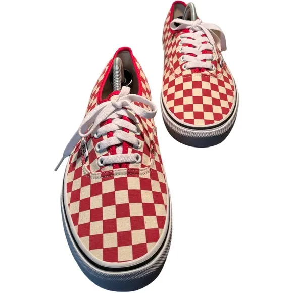 Vans Men's Red Checkered Shoe