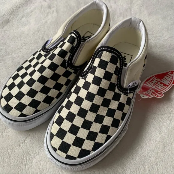 Vans NWT Checkered Board Slip Ons Size 13.5