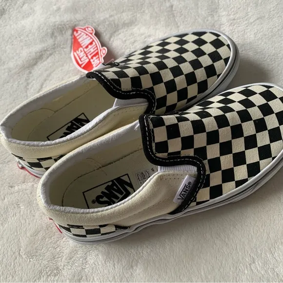 Vans NWT Checkered Board Slip Ons Size 13.5