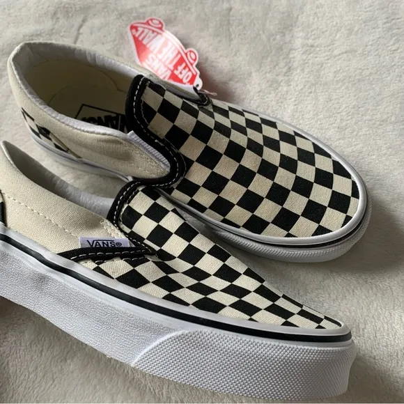 Vans NWT Checkered Board Slip Ons Size 13.5