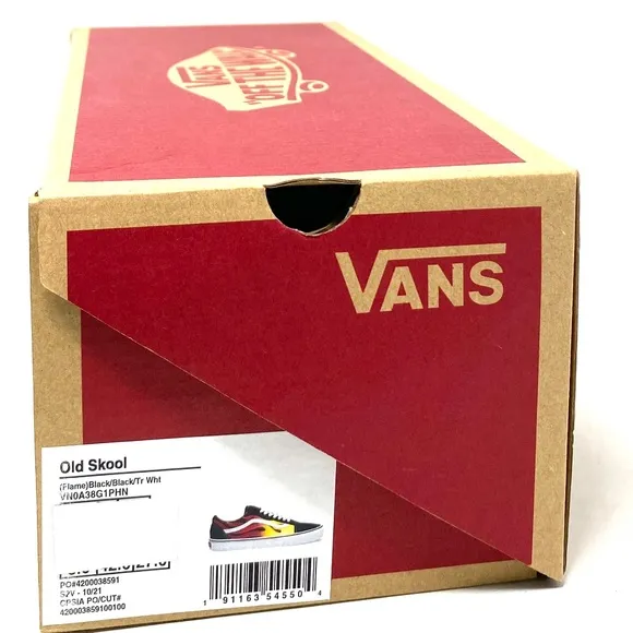 VANS Old Skool Flame Sneakers Low Top Men's Size Shoes Suede Canvas VN0A38G1PHN