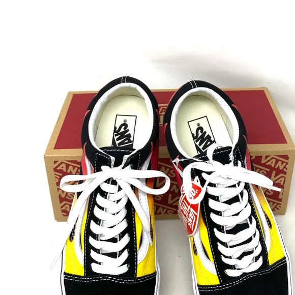 VANS Old Skool Flame Sneakers Low Top Men's Size Shoes Suede Canvas VN0A38G1PHN