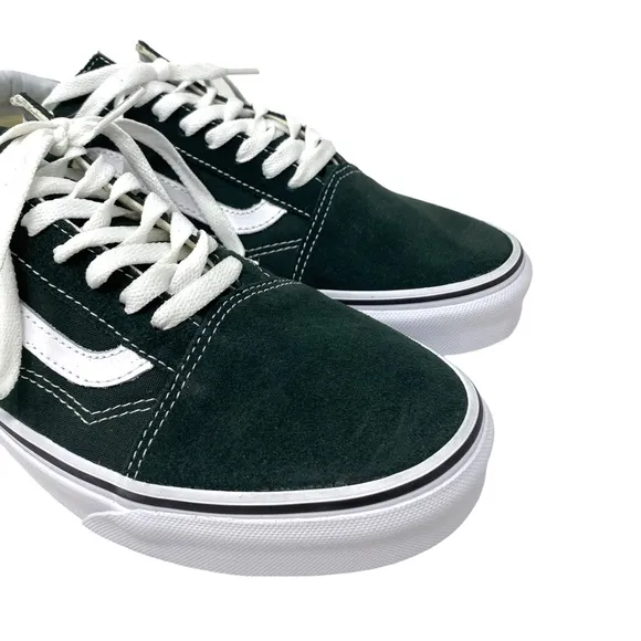VANS Old Skool Green Suede Canvas Shoe Skate Low Sneakers Men's Size ALSU01651