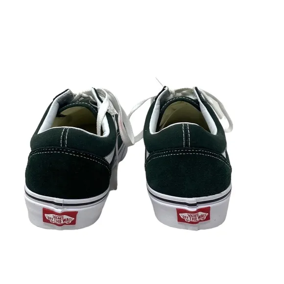 VANS Old Skool Green Suede Canvas Shoe Skate Low Sneakers Men's Size ALSU01651