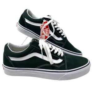 VANS Old Skool Green Suede Canvas Shoe Skate Low Sneakers Men's Size ALSU01651