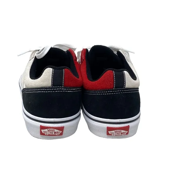 VANS Seldan Men's Shoe Sneakers Rally Suede Red Black Low Top Casual VN0A5HTZBA2