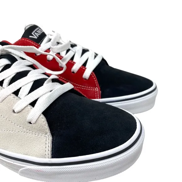 VANS Seldan Men's Shoe Sneakers Rally Suede Red Black Low Top Casual VN0A5HTZBA2