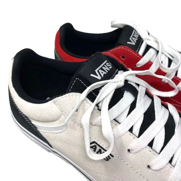 VANS Seldan Men's Shoe Sneakers Rally Suede Red Black Low Top Casual VN0A5HTZBA2