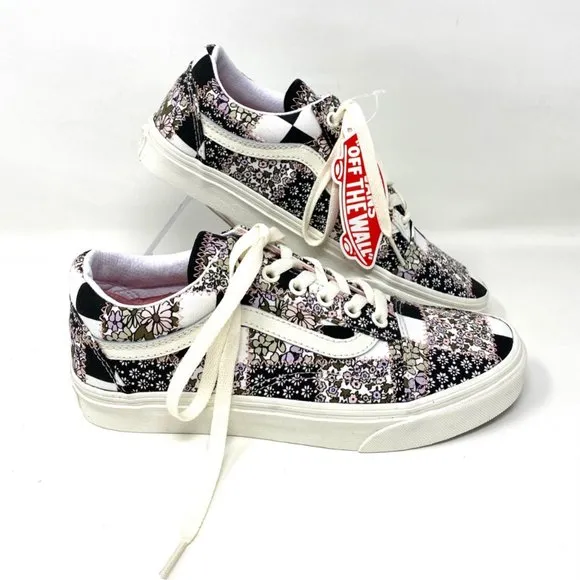 VANS Shoes OLD SKOOL Men's Casual Patchwork Floral Low Top Sneakers VN0A38G19FY