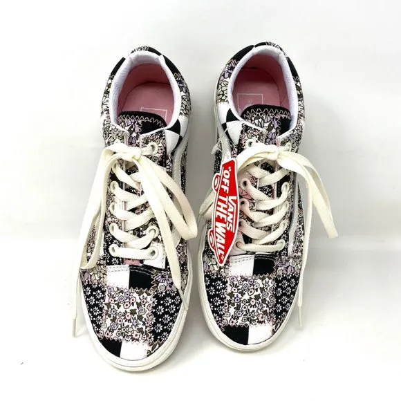 VANS Shoes OLD SKOOL Men's Casual Patchwork Floral Low Top Sneakers VN0A38G19FY