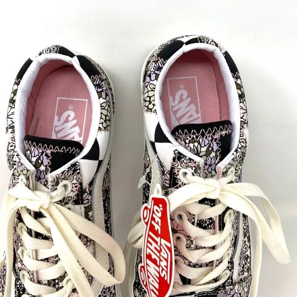VANS Shoes OLD SKOOL Men's Casual Patchwork Floral Low Top Sneakers VN0A38G19FY