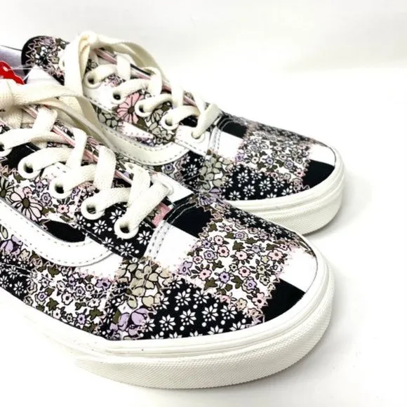 VANS Shoes OLD SKOOL Men's Casual Patchwork Floral Low Top Sneakers VN0A38G19FY