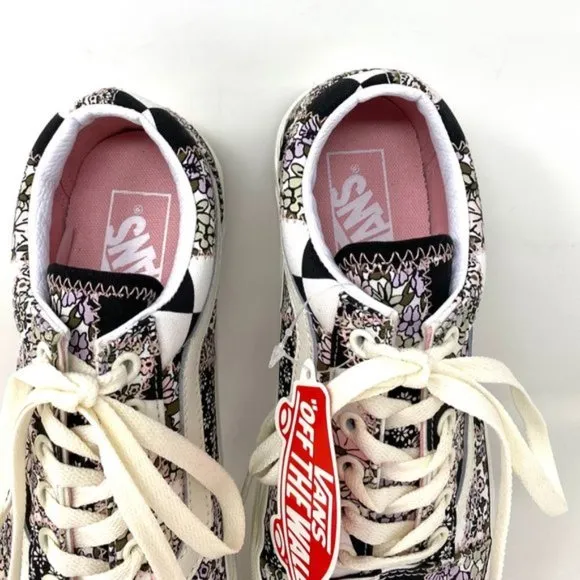 VANS Shoes OLD SKOOL Men's Casual Patchwork Floral Low Top Sneakers VN0A38G19FY