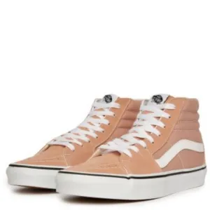 Vans Sk8-Hi Mahogany Rose &amp; White Skate Shoes 3.5